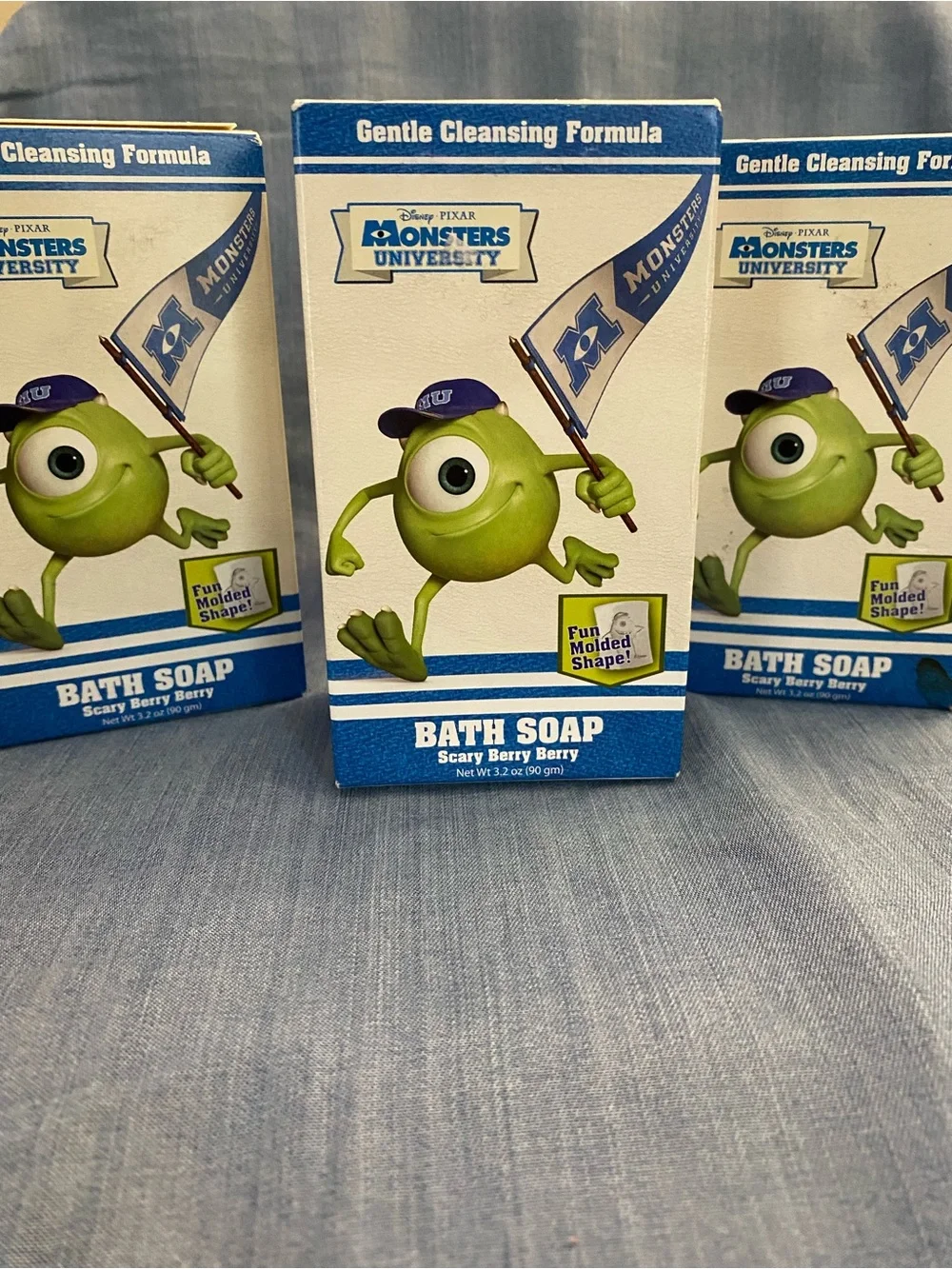 Disney Monsters Inc Mike Wazowski Scary Berry Scented Bath Soap 4-Pack 2013